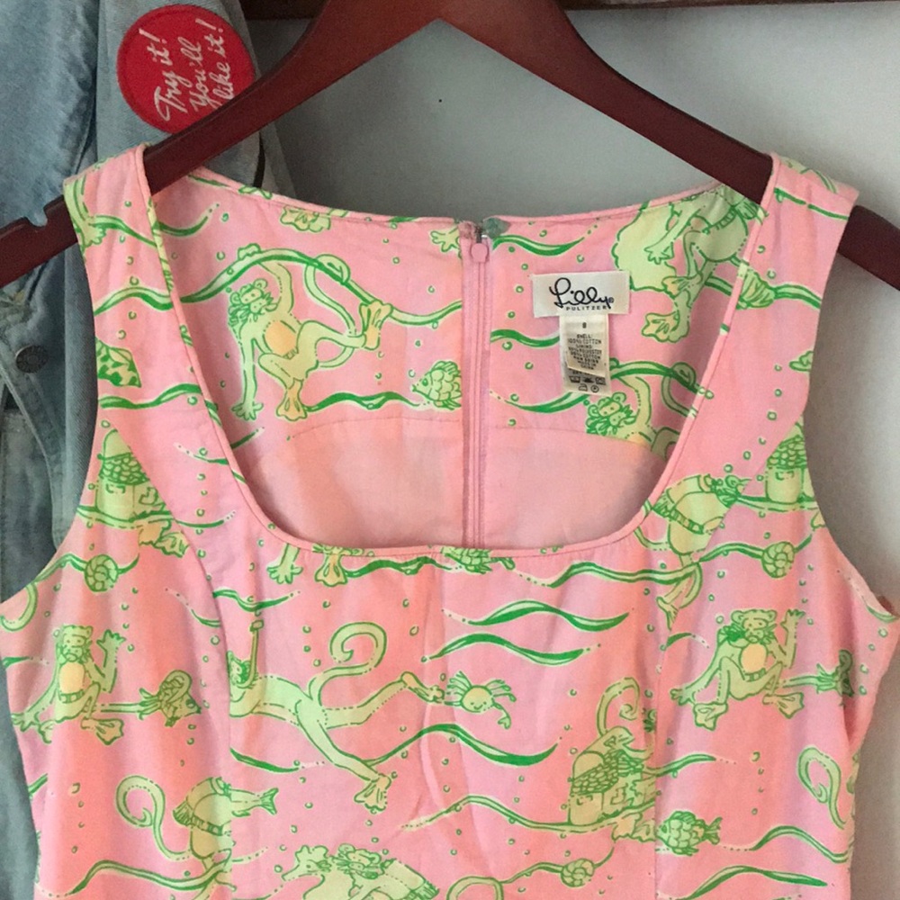 Lilly Pulitzer 8 Cotton Dress Sea Monkeys